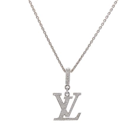 lv silver necklace|lv necklace and earring sets.